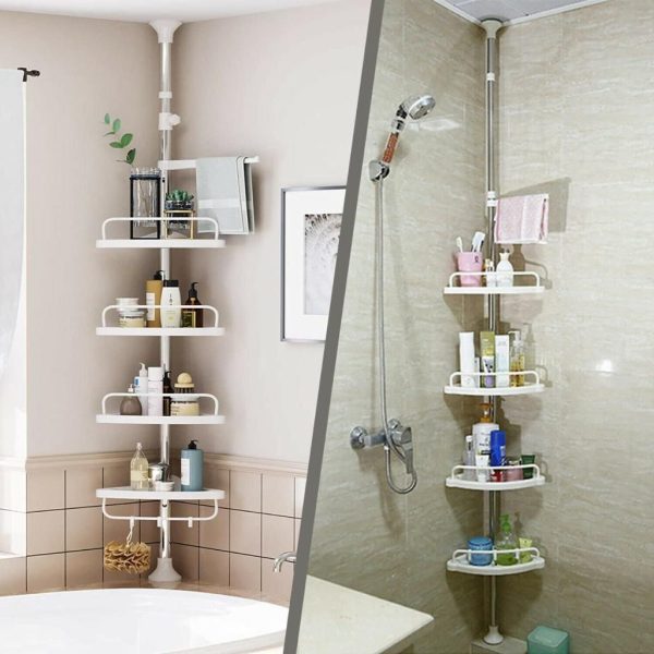 Telescopic corner shelf